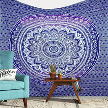Load image into Gallery viewer, Hot New Indian Mandala Tapestry Hippie Home Decorative Wall Hanging Bohemia Beach Mat Yoga Mat Bedspread Table Cloth